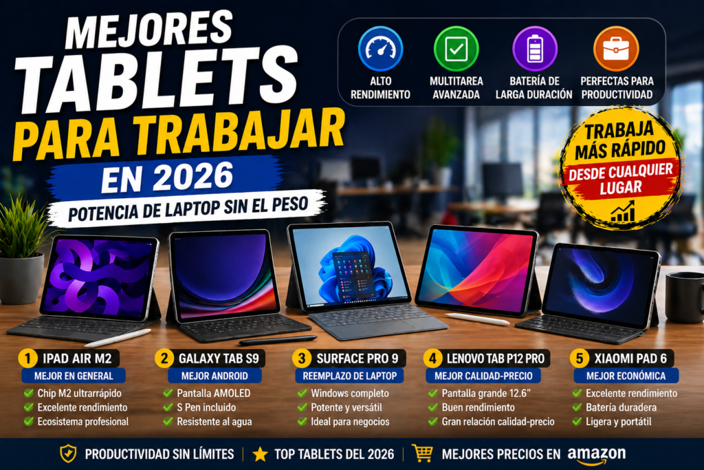 MEJORES TABLETS PARA TRABAJAR 2026